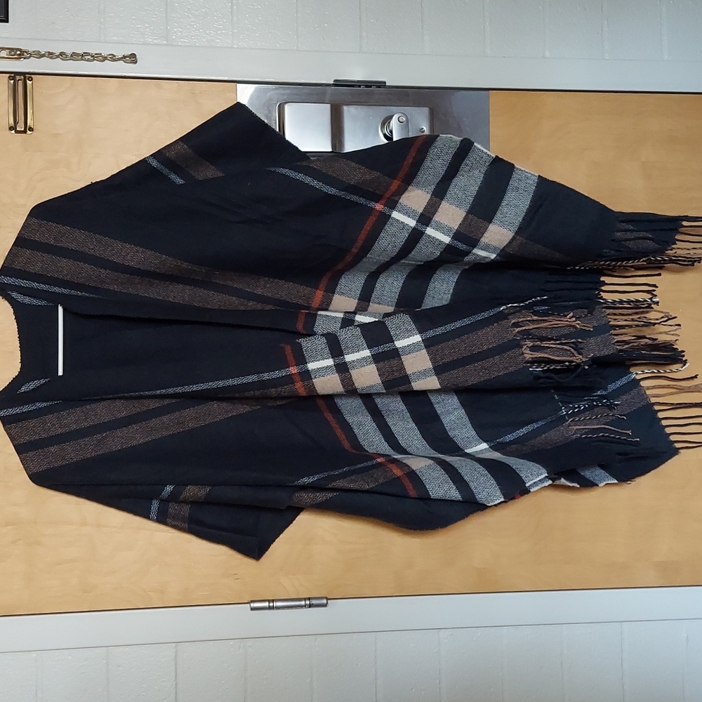 Navy Blue Poncho